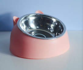 Double bol en acier inoxydable pour animaux