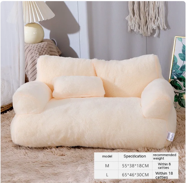 Lit en peluche pour chats et petits chiens