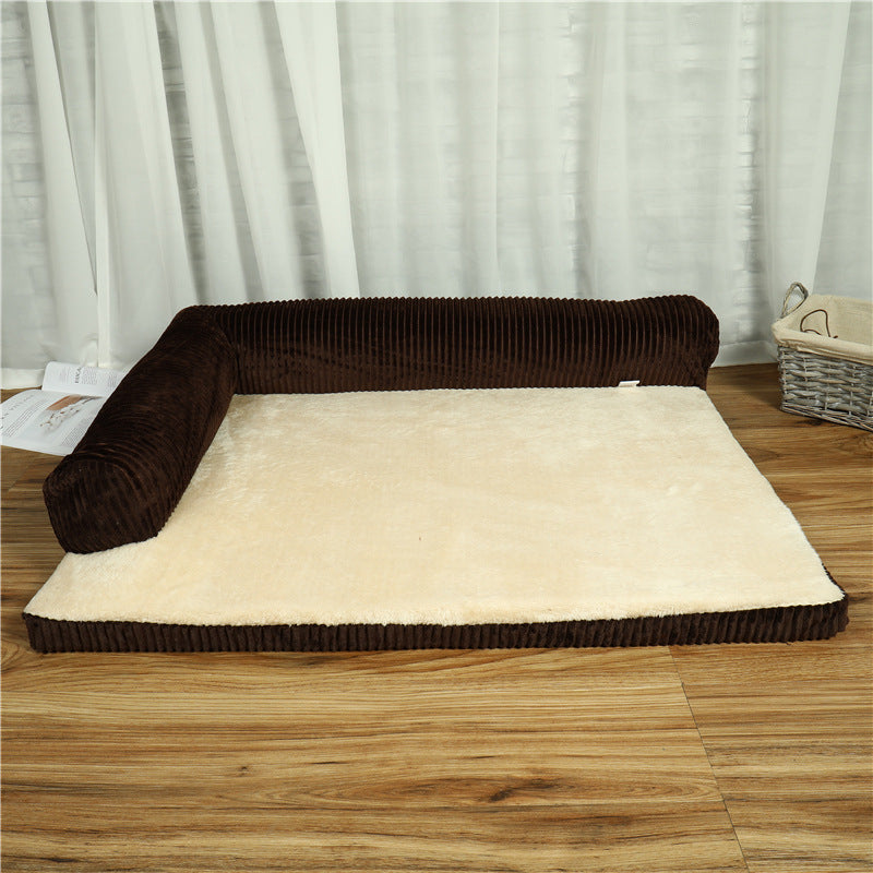 Sofa en velours côtelé pour animaux