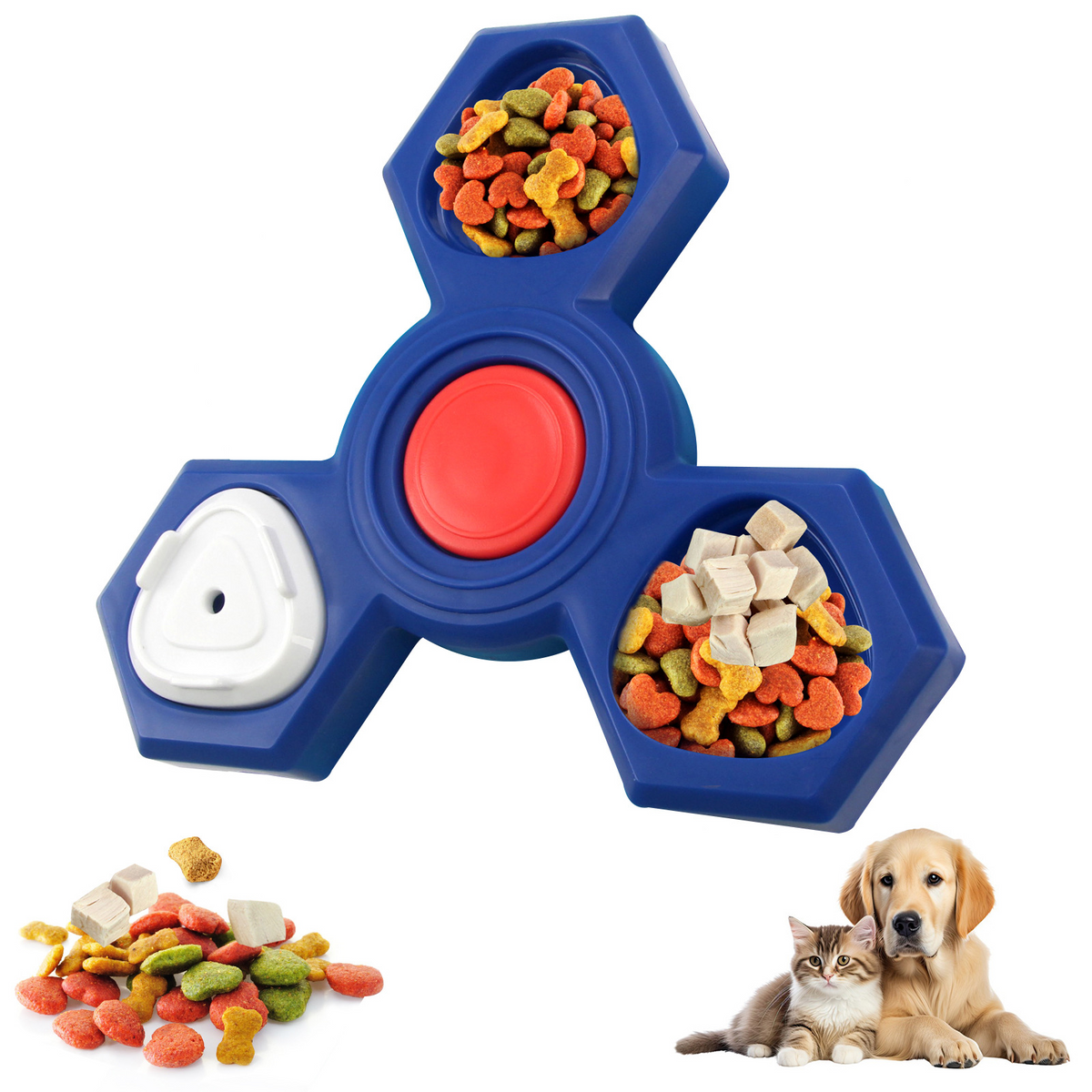 Casse-tête à gâteries pour chien, niveaux progressifs