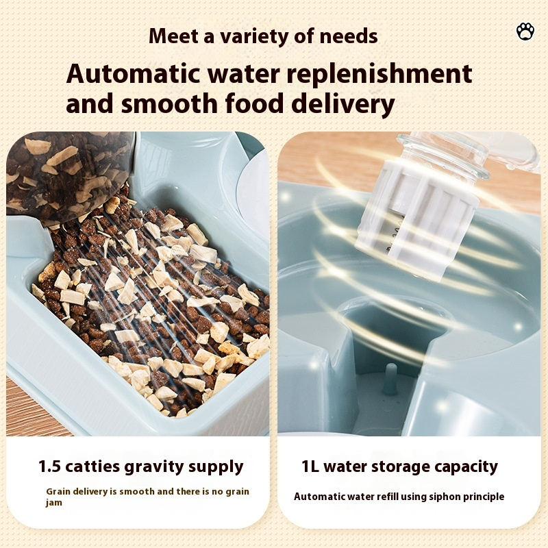 Distributeur automatique de nourriture et d'eau pour animaux