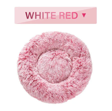 Lit donut moelleux pour animaux