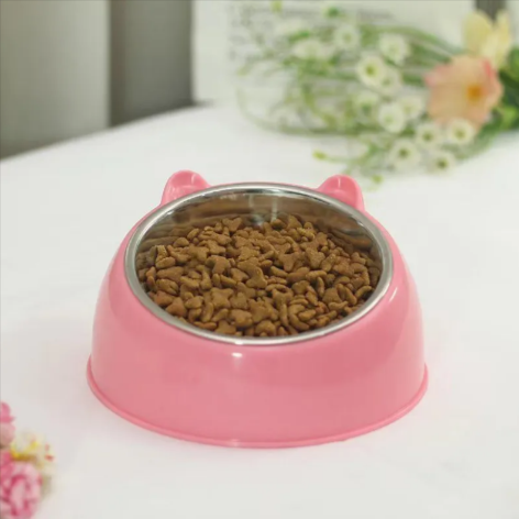 Double bol en acier inoxydable pour animaux