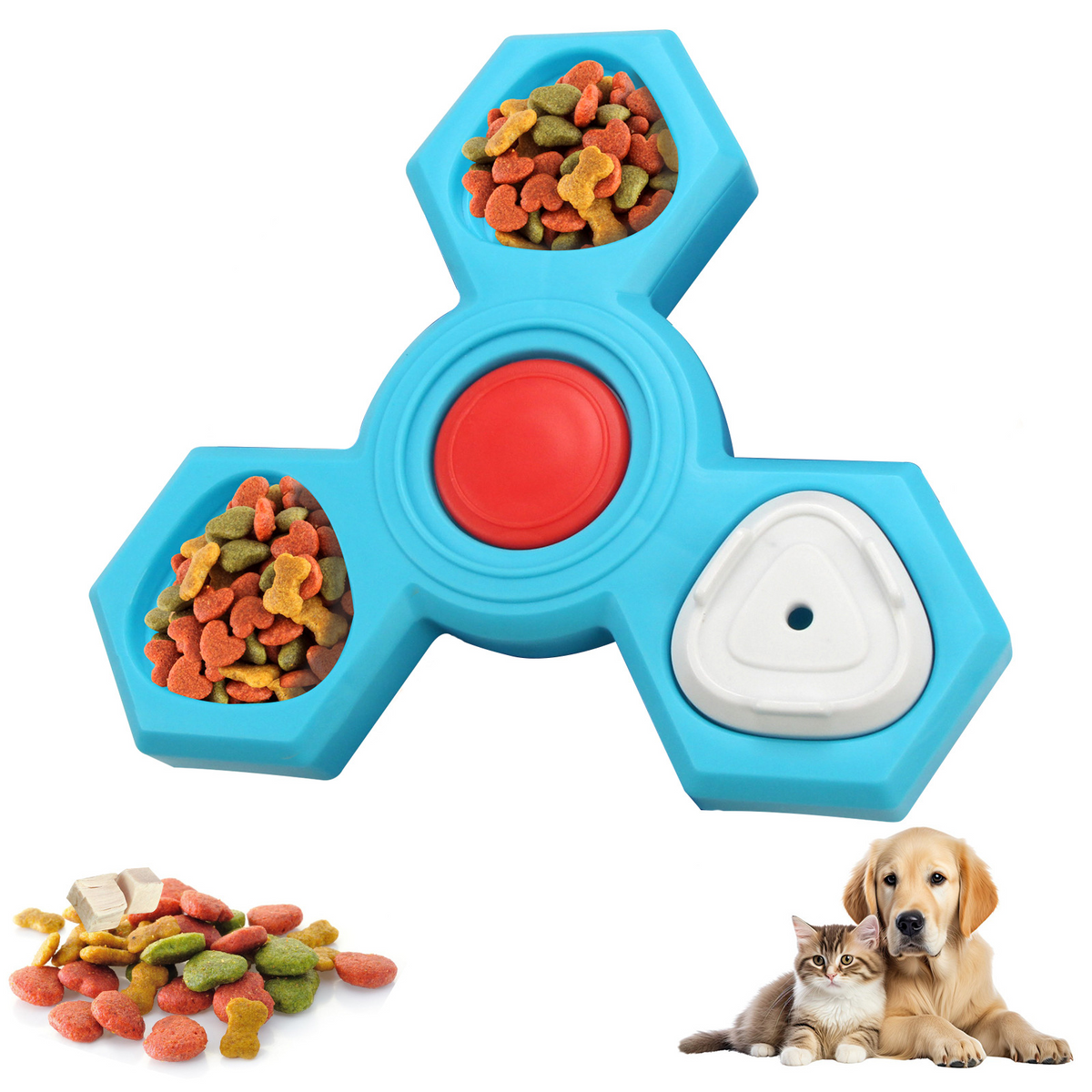 Casse-tête à gâteries pour chien, niveaux progressifs