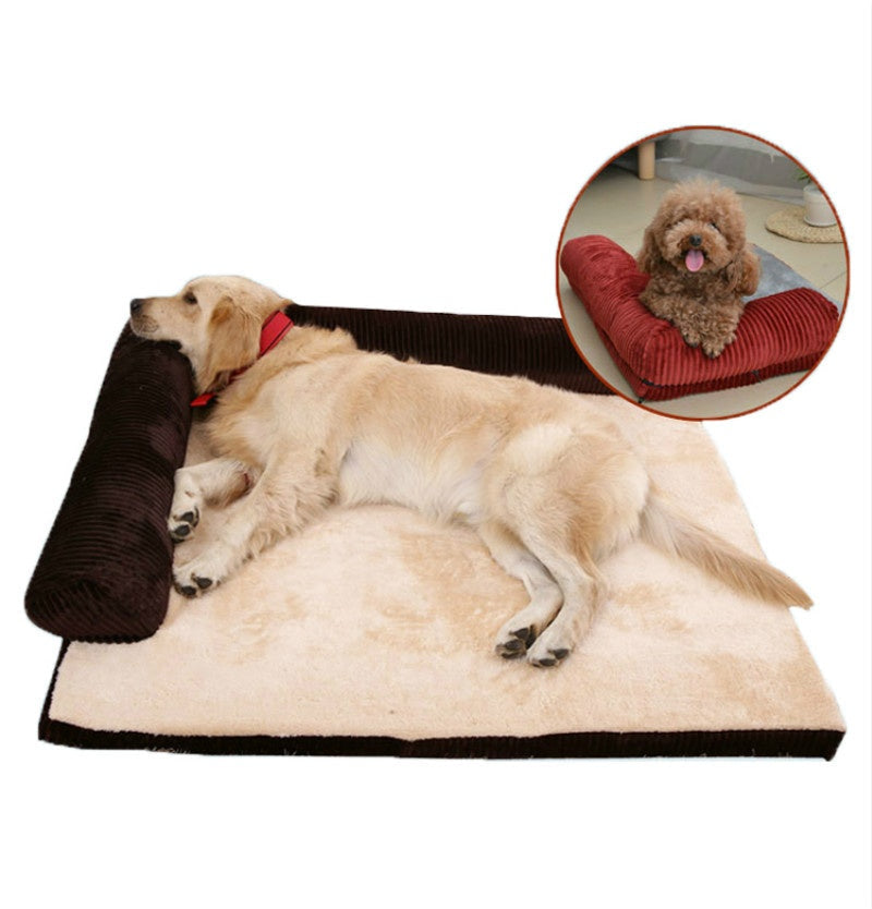 Sofa en velours côtelé pour animaux