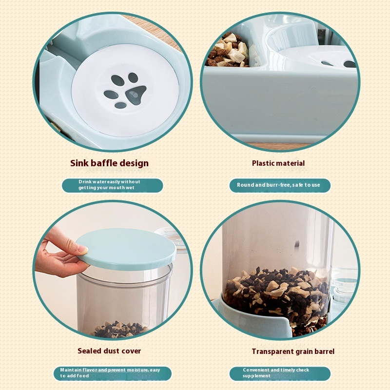 Distributeur automatique de nourriture et d'eau pour animaux