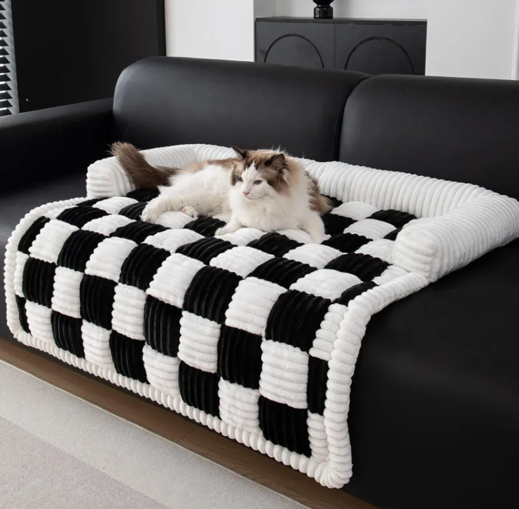 Lit en peluche douillet pour animaux