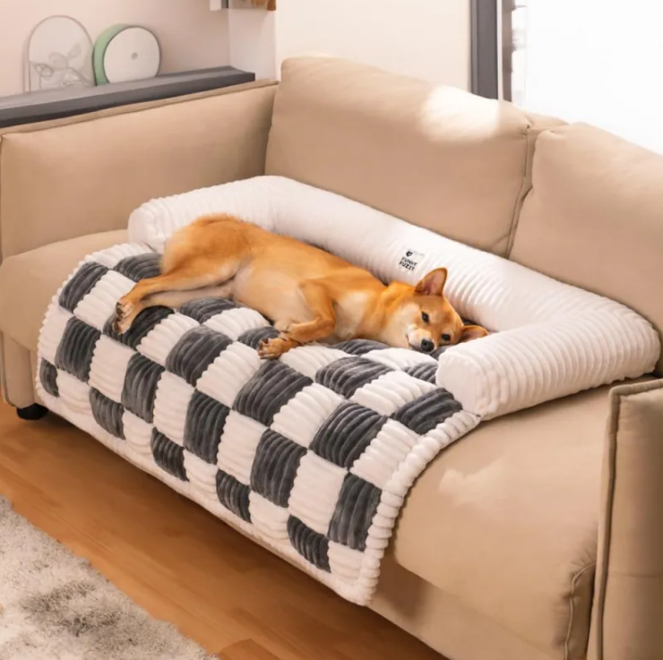Lit en peluche douillet pour animaux