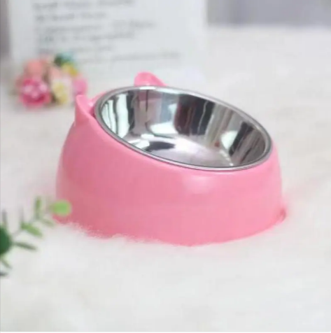 Double bol en acier inoxydable pour animaux