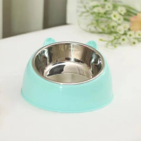 Double bol en acier inoxydable pour animaux